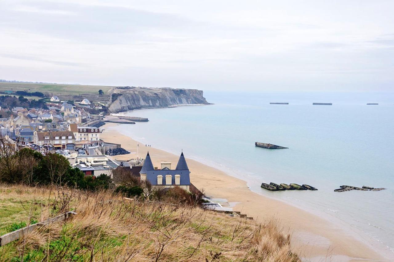 Corneville-sur-RisleMaison Spacieuse Avec Vue Sur La Mer A Arromanches Les Bains别墅 外观 照片