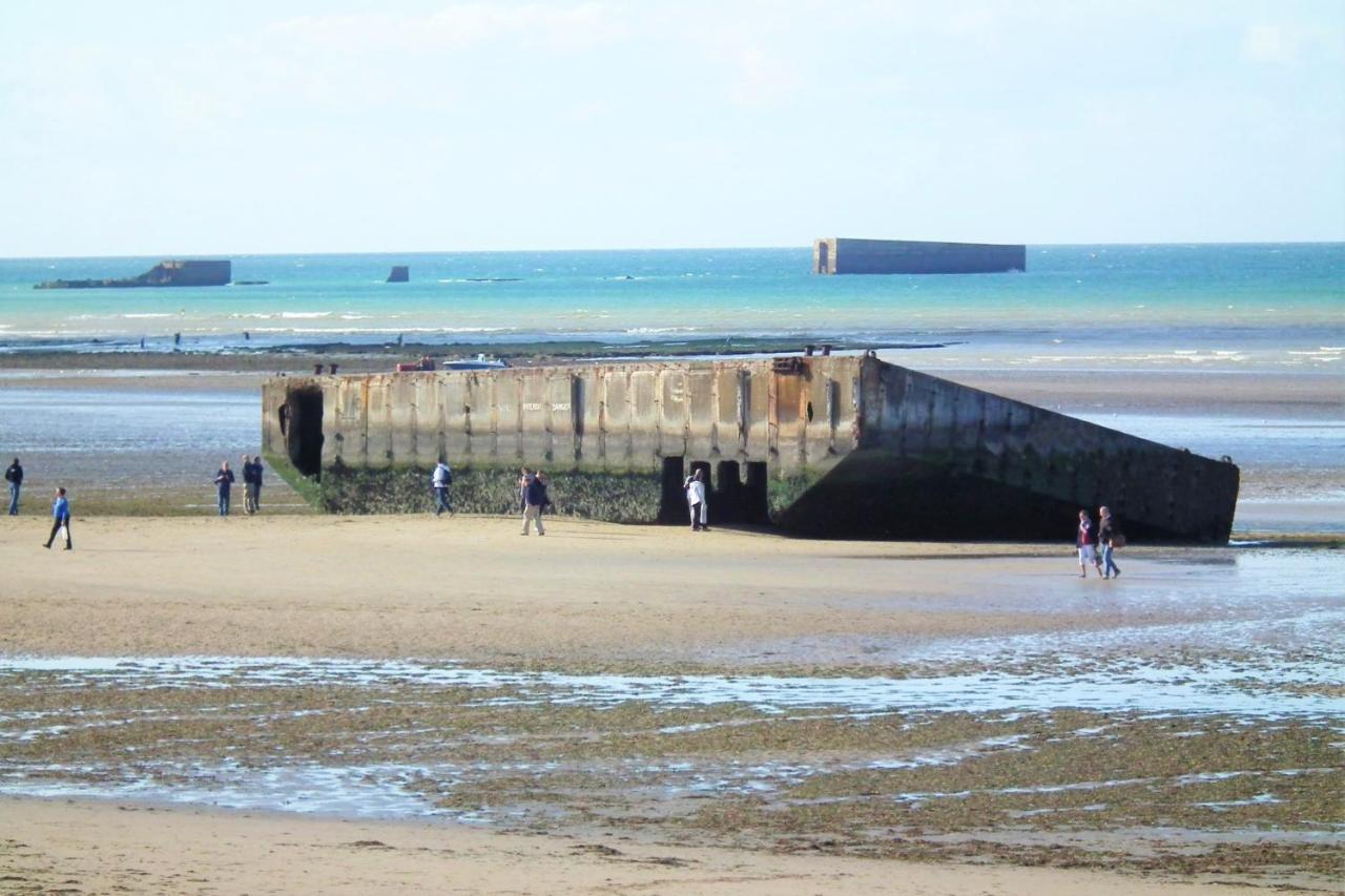 Corneville-sur-RisleMaison Spacieuse Avec Vue Sur La Mer A Arromanches Les Bains别墅 外观 照片