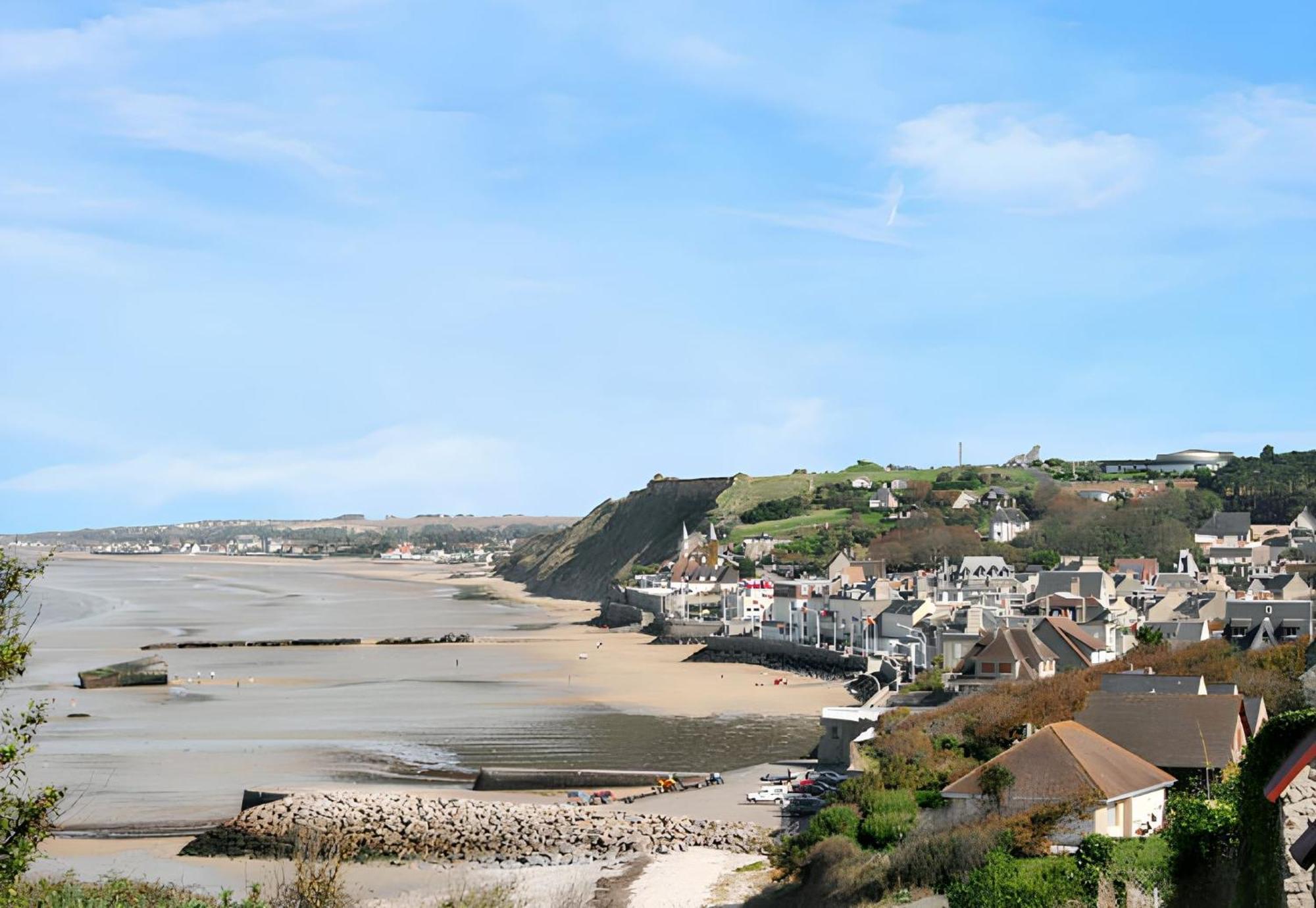 Corneville-sur-RisleMaison Spacieuse Avec Vue Sur La Mer A Arromanches Les Bains别墅 外观 照片